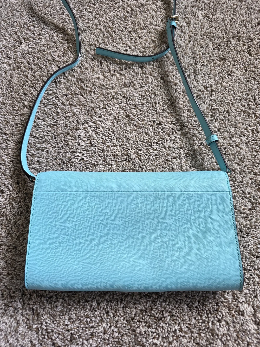 Kate Spade Bright Blue Leather Crossbody Bag